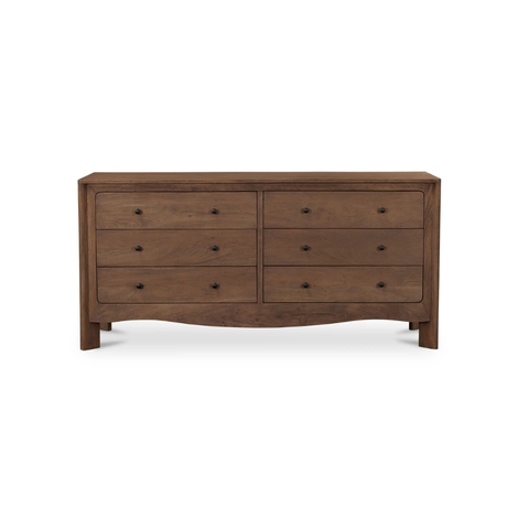 Mabel 6 Drawer Dresser Dark Brown