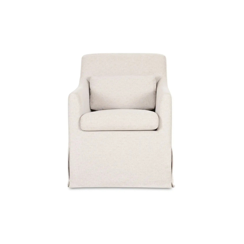 Lydia Slipcover Dining Chair Beige