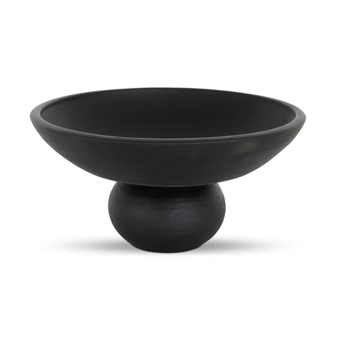 Asha Decorative Bowl Black Terracotta
