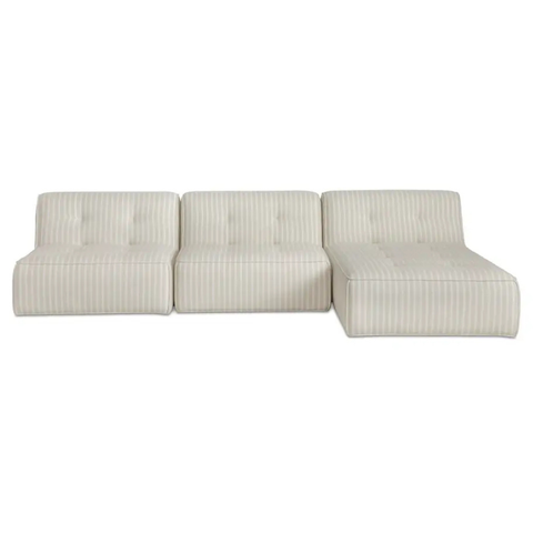 Sunseeker 3 Piece Outdoor Lounge Brown Stripe