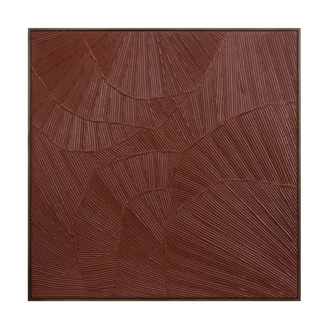 Flutter Framed Painting Maroon
