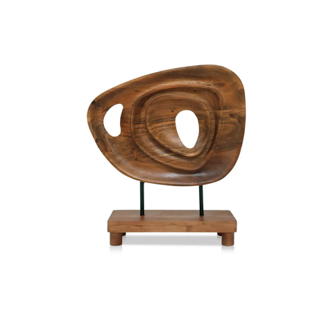 Saddler Sculpture Natural Acacia