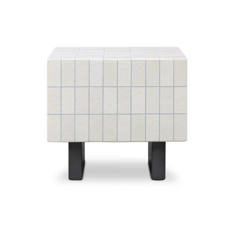 Farren Outdoor Side Table Cream