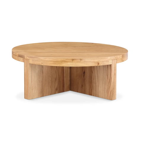 Folke Round Coffee Table Natural Oak