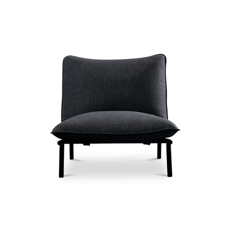 Morgan Outdoor Accent Chair Speckled Charcoal