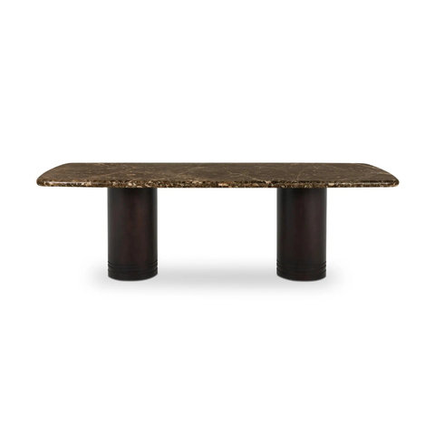 Daphne Dining Table Large Dark Emperador Marble