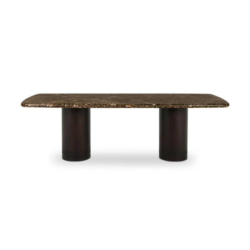 Daphne Dining Table Large Dark Emperador Marble