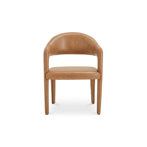Martens Dining Chair Brown Leather