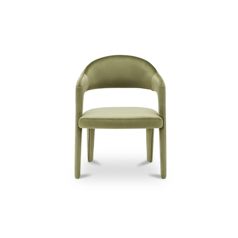 Martens Dining Chair Green Velvet