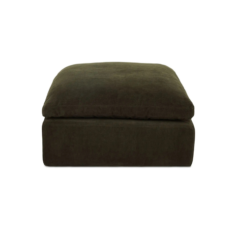 Cates Ottoman Dark Green