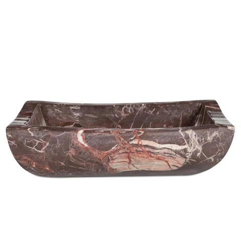 Piero Basin Deep Red Marble
