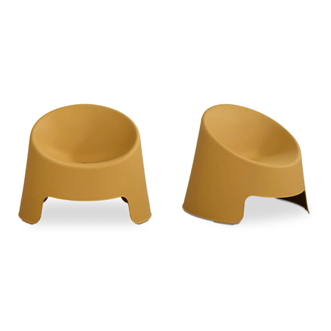 Nolla Outdoor Accent Chair Set of Two Yellow