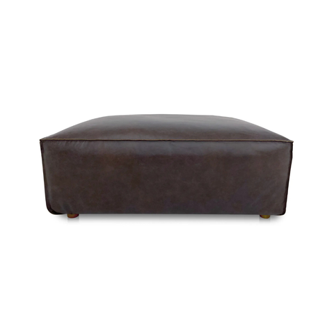 Form Ottoman Espresso Brown Leather