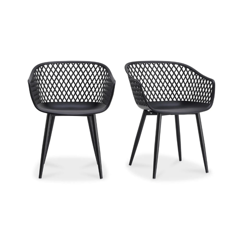 Piazza Outdoor Chair Black - Set Of Two