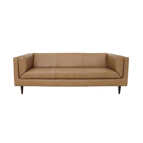 Woods Sofa Tan Leather