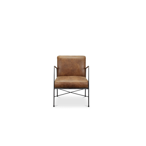 Dagwood Leather Armchair Open Road Brown