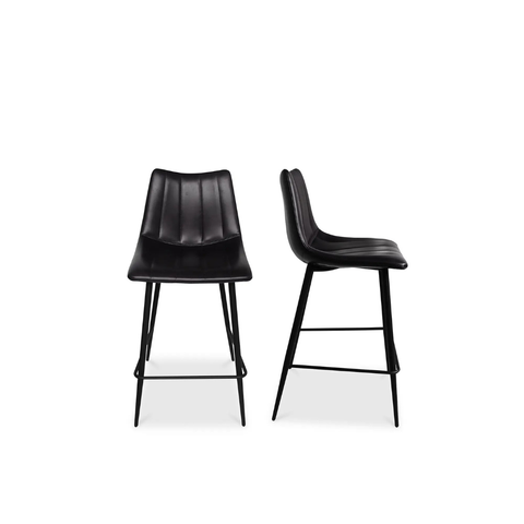 Alibi Counter Stool Matte Black - Set Of Two
