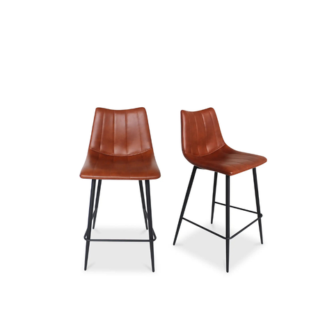Alibi Counter Stool Brown - Set Of Two