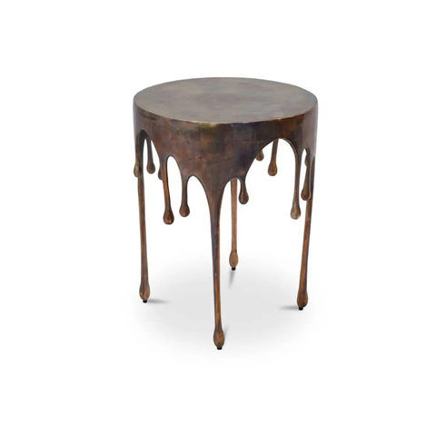Copperworks Accent Table Antique Copper