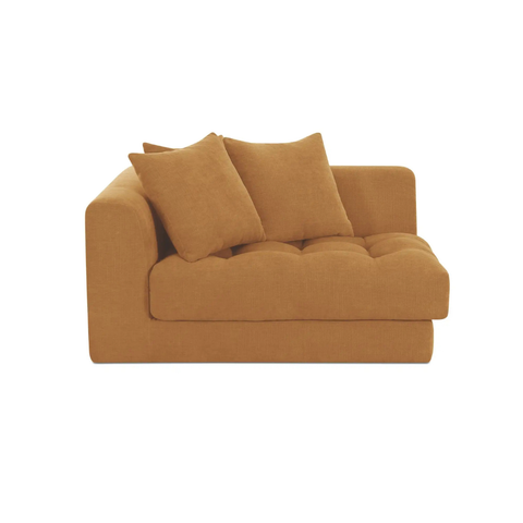 Davie Left Arm Facing Chair Golden Yellow