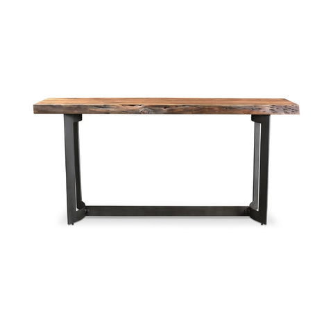 Bent Console Table Brown