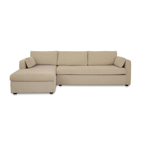 Burrow Sleeper Sectional With Storage Chaise Sand Left
