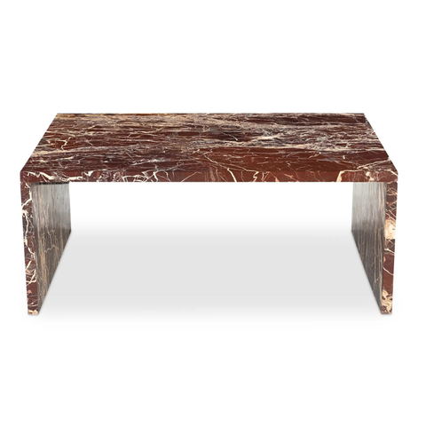Rosa Coffee Table Rosso Levanto Marble