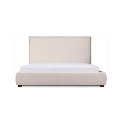 Luzon King Bed Tall Headboard Wheat