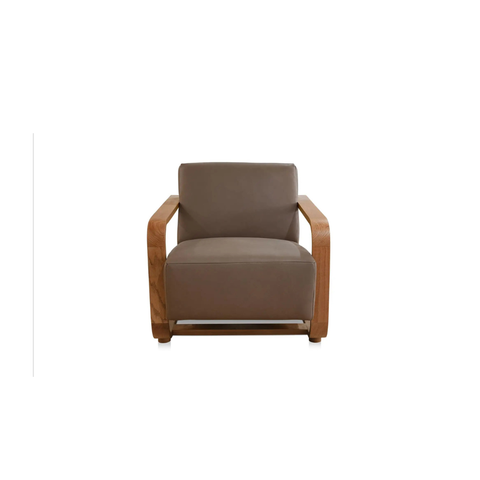 Eckersley Lounge Chair Cool Brown Leather