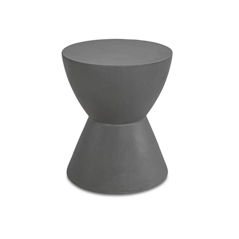 Hourglass Outdoor Stool Grey