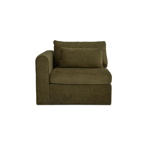 Swift Left Arm Facing Chair Dark Green