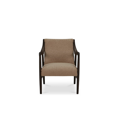 Yates Accent Chair Beige Faux Shearling