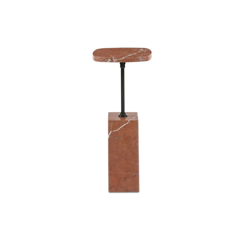 Caro Side Table Rosso Alicante Marble