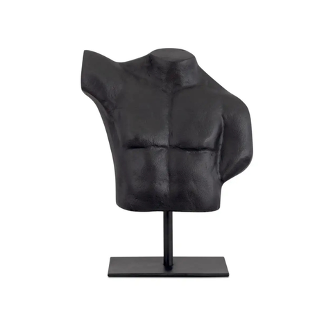 Victor Cast Alumiinum Sculpture Aged Black