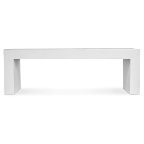 Lazarus Outdoor Bench White