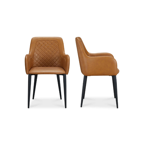 Cantata Dining Chair Tawny Vegan Leather - Set Of Two