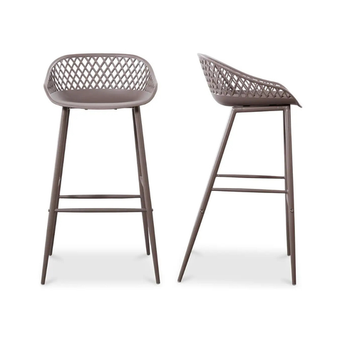 Piazza Outdoor Barstool Grey - Set Of Two