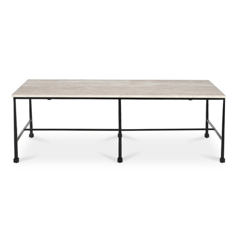 River Coffee Table Botticino Marble