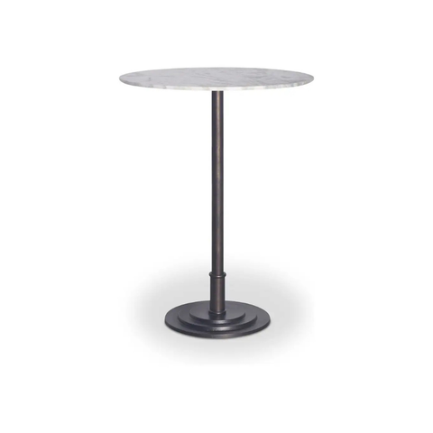 Tori Outdoor Bar Table White Marble