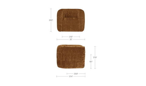Robson Swivel Chair Toffee