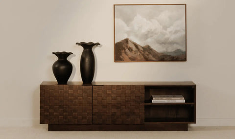 Easton Media Cabinet Brown