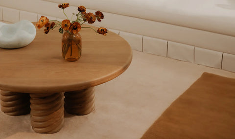 Treccia Round Coffee Table Oak