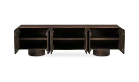Hadley Media Unit Warm Brown