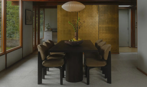 Hadley Dining Table Small Warm Brown