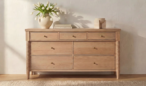 Joni 7 Drawer Dresser Natural