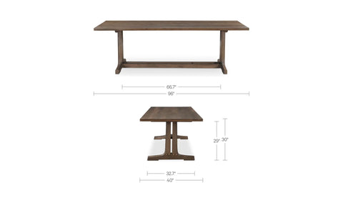 Samuel Dining Table Dark Brown
