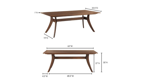 Florence Small Dining Table Brown