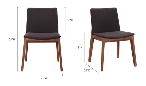 Deco Dining Chair Black- Set Of Two