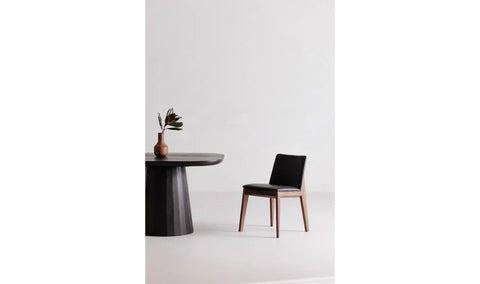 Deco Dining Chair Ebony PVC - Set Of Two