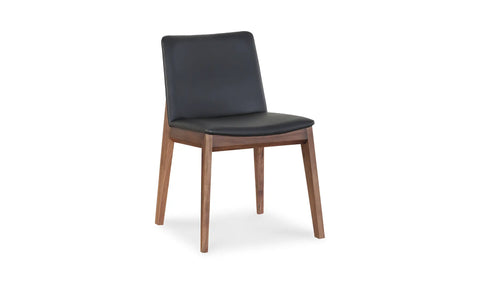 Deco Dining Chair Ebony PVC - Set Of Two